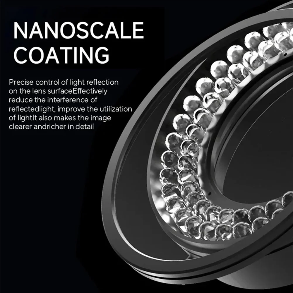 Microscope Ring Light Polarized Ring Lamp Adjustable 72 LED Ring Light Source Anti Glare Eliminates Reflection Illuminator for Stereo Microscope & Camera - Image 4