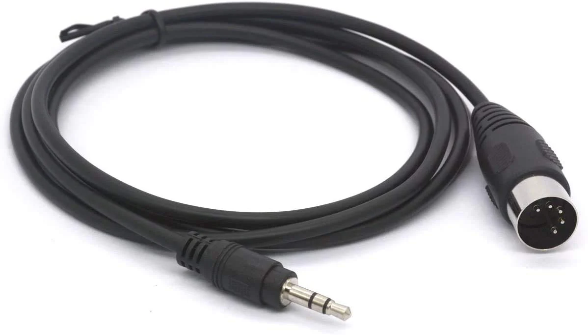 MIDI Cable, 3.5mm 1/8 inch TRS Stereo Male Jack to 5 Pin Din Plug Converter Cord Audio Cable (1.5meter) - Image 2