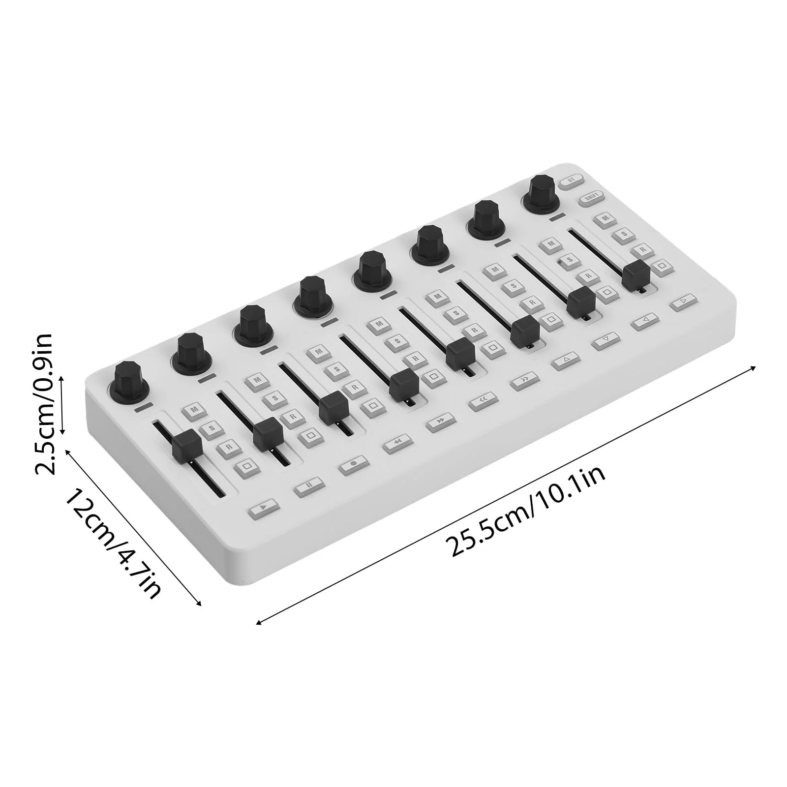 MIDI Controlle Midi Mixer Midi Foot Controller USB MIDI Controller Mixer with 43 Buttons 8 Knobs 8 Push Buttons BT Connection Battery/Type-C Power Supply Mini Midi Keyboard - Image 6