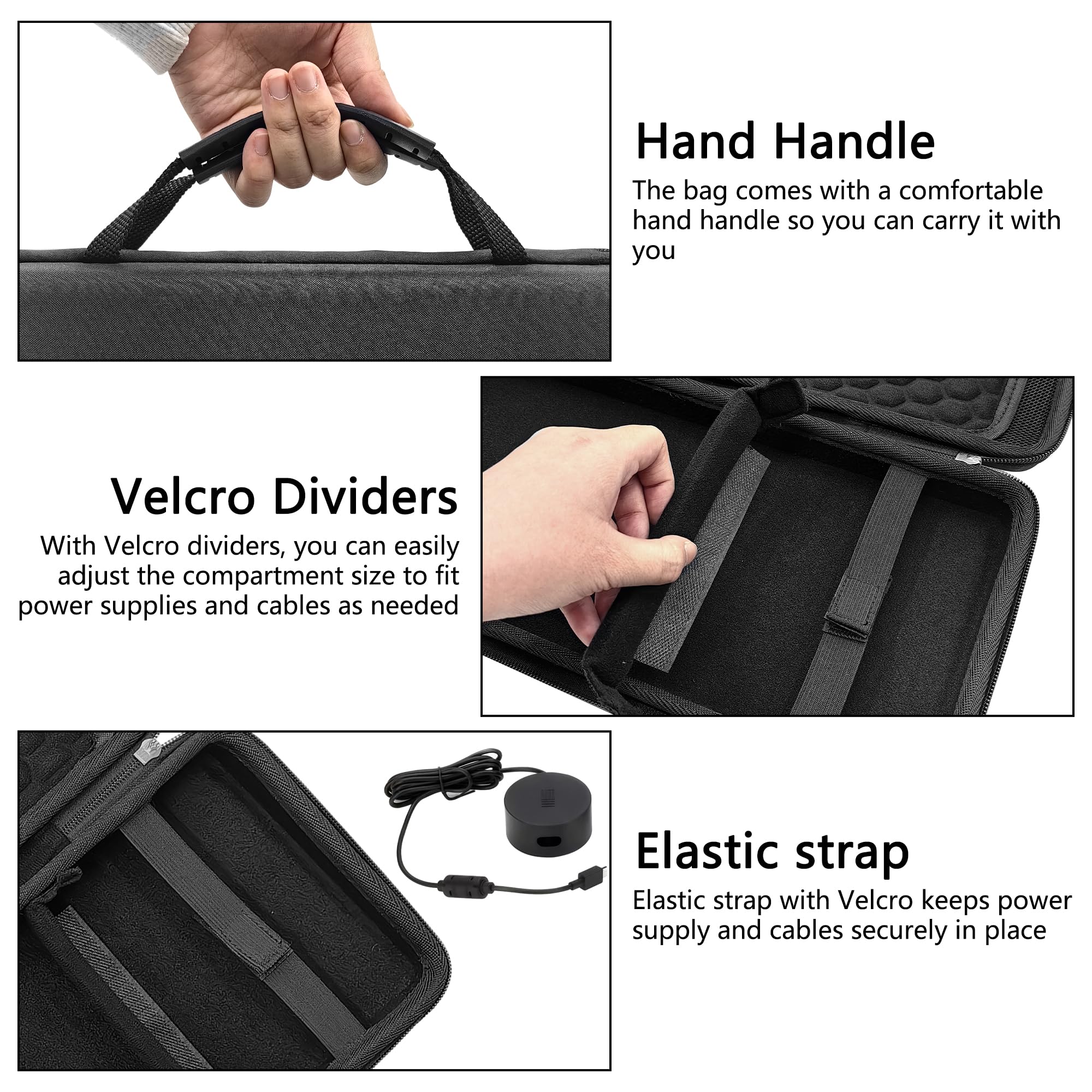 MIDI Controller Case, Compatible with Ableton Move and Arturia MicroLab MK3, Built-in Mesh Pocket and Cable Compartment, Fixed Design, Ideal for Travel and Live Performance - Image 5