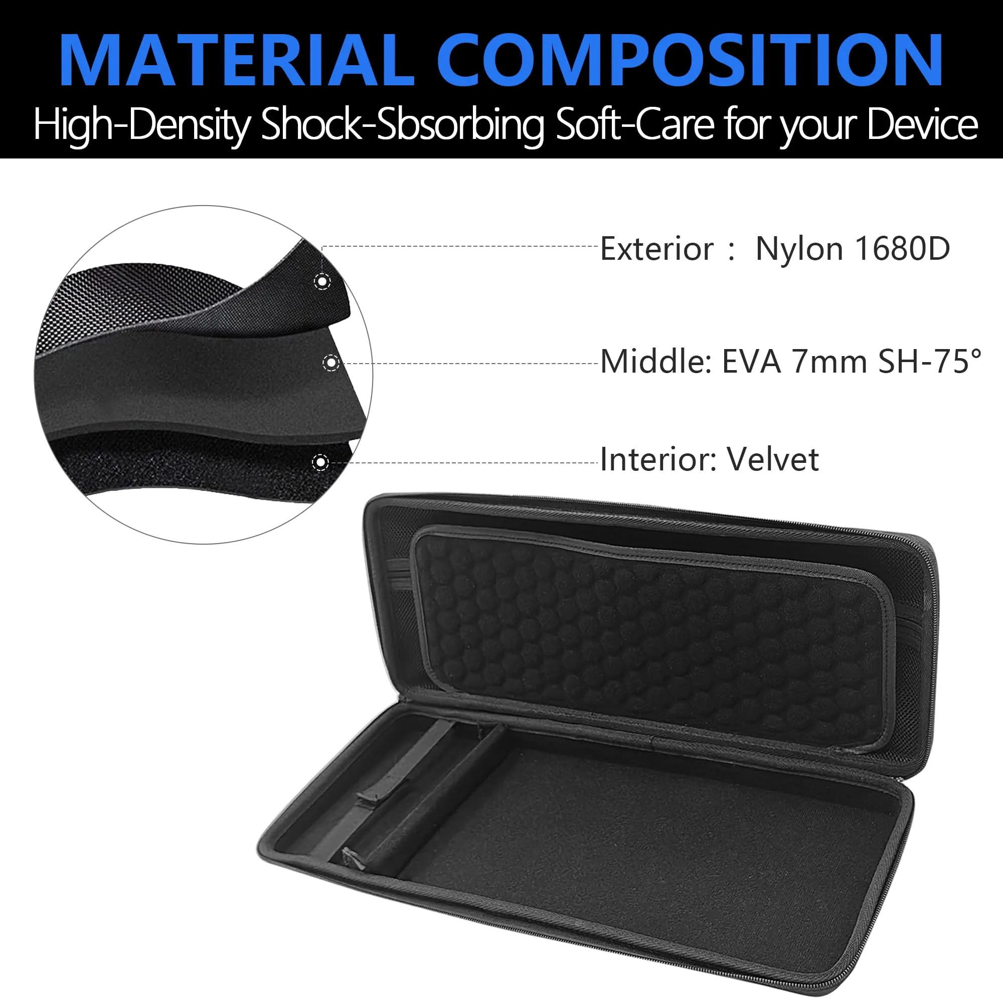 MIDI Controller Case, Compatible with Ableton Move and Arturia MicroLab MK3, Built-in Mesh Pocket and Cable Compartment, Fixed Design, Ideal for Travel and Live Performance - Image 6