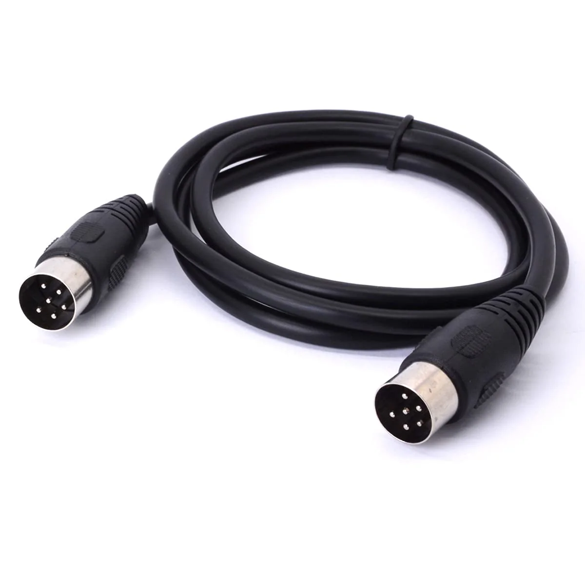 MIDI DIN 6 Pin Cable Male to Male DIN Plug Instrument Converter Adapter Midi 6pin Audio Cord for Microphone Guitar (1 M / 3.3Ft) 1 M / 3.3Ft - Image 3