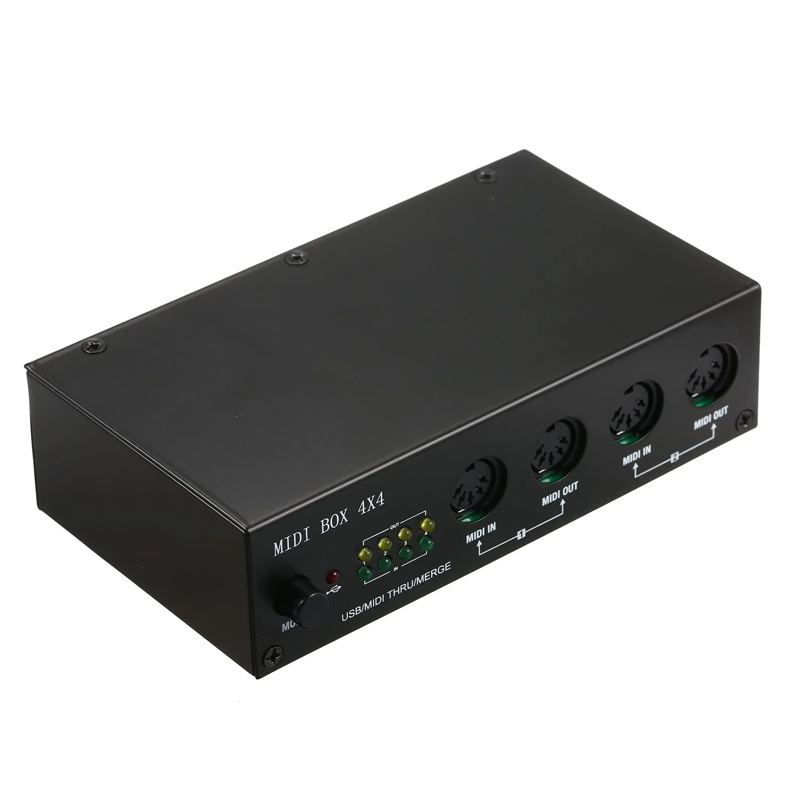 MIDI Interface USB MIDI Interface MIDI Box 4X4 devices for music 4 IN /4 Out 64 MIDI Channels 4i/4o + Merge 2i4o Black - Image 7