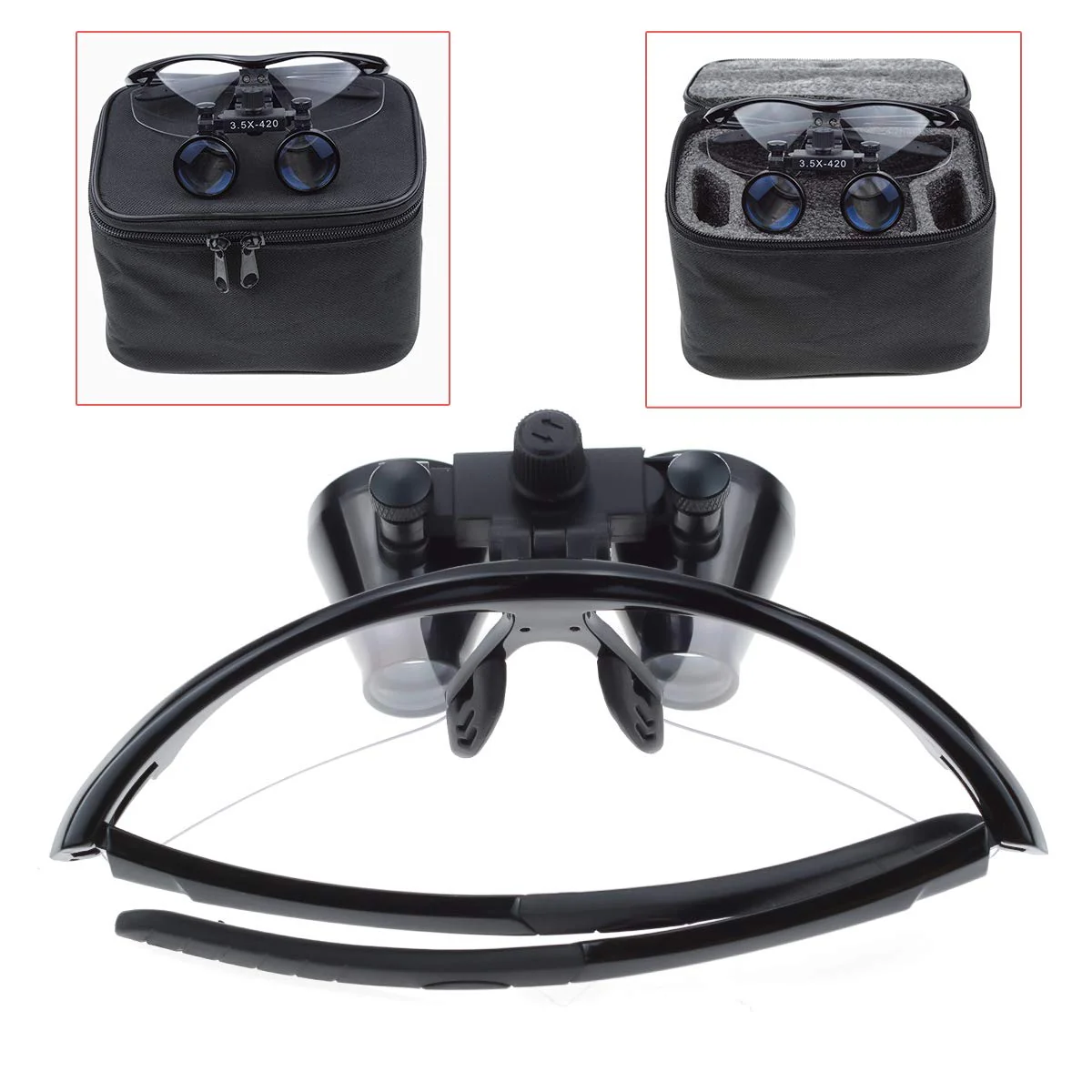 MIke Dental 2 5X 420mm Surgical Binoculars Magnifying Glass (Black) - Image 3