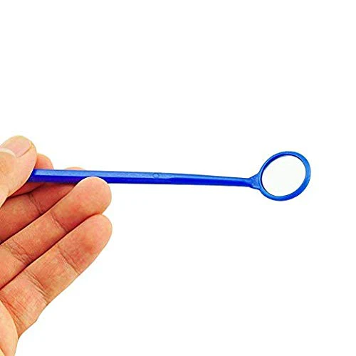 MIKE Plastic Dental Examination Mirrors 100pcs (Blue) - Image 5