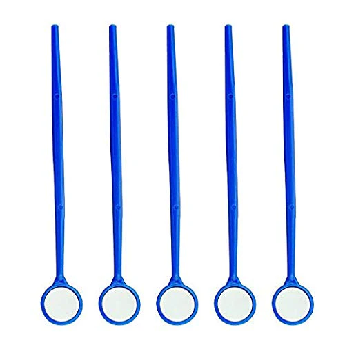 MIKE Plastic Dental Examination Mirrors 100pcs (Blue) - Image 6