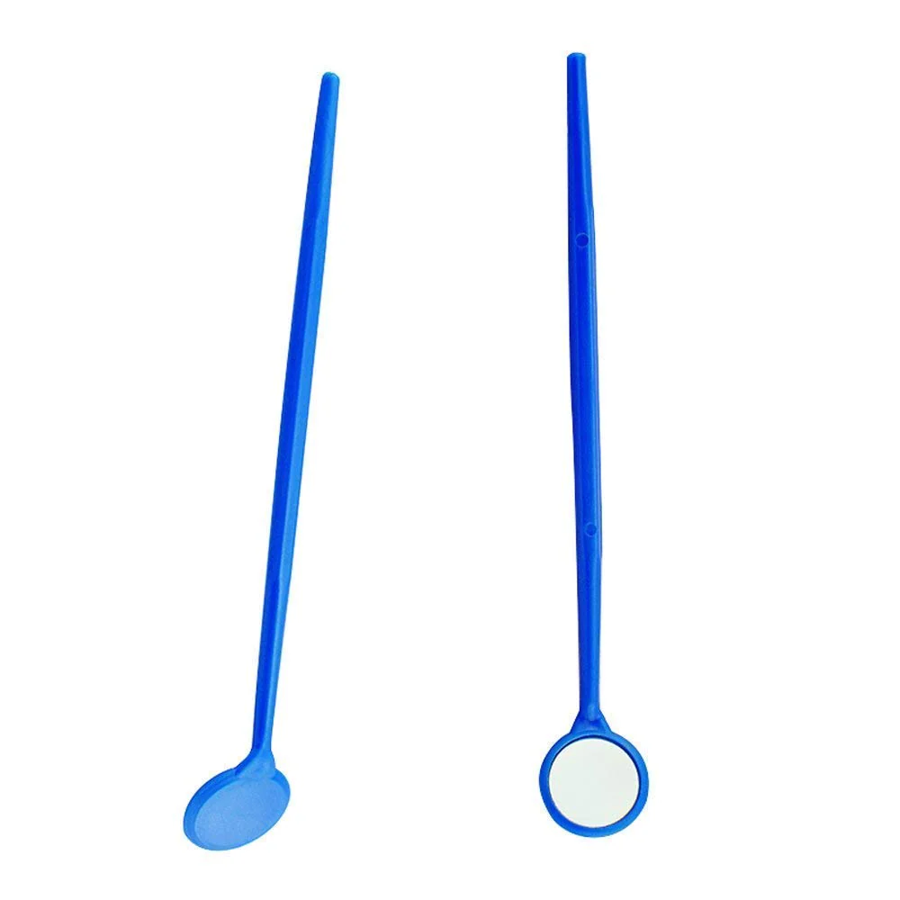 MIKE Plastic Dental Examination Mirrors 100pcs (Blue) - Image 7