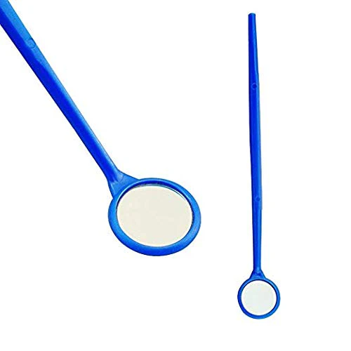 MIKE Plastic Dental Examination Mirrors 100pcs (Blue) - Image 8