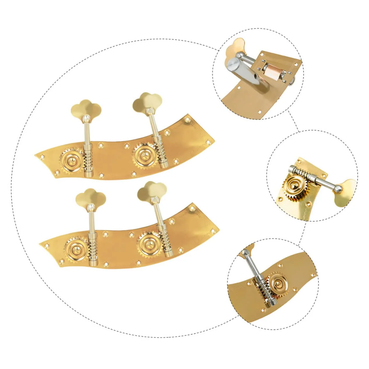 Mikinona 2Pcs Bass Knob Tuning Peg Double Bass Accessories Bass Head Tuner Upright Double Bass Parts guitar accesories guitar tuners violin tuning keys copper alloy advanced string pegs - Image 3