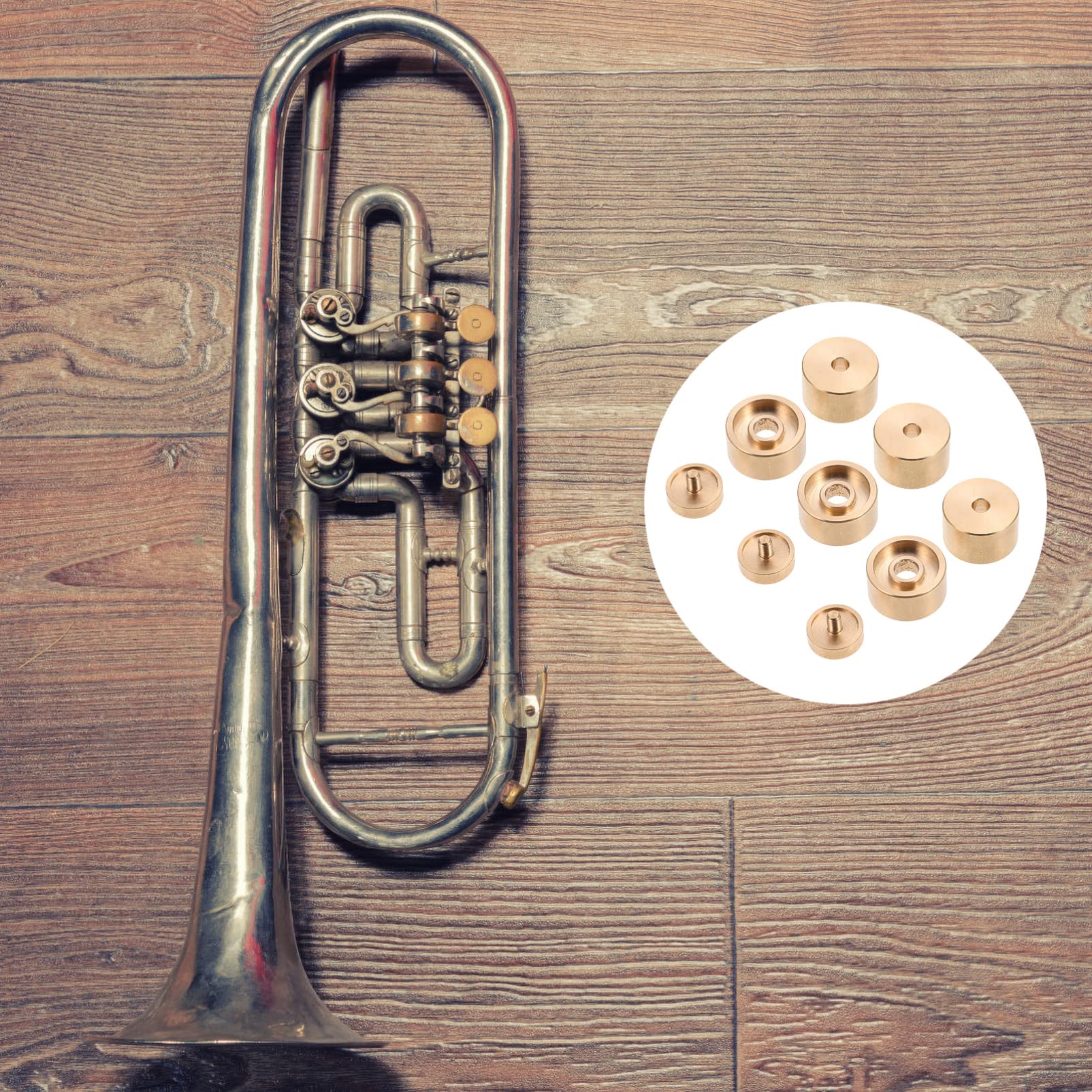 Milisten 1 Set Small upper and lower cover Trumpet Buckle Snap trumpets finger buttons valve screw cap repair tools Button copper washer musical instrument - Image 3