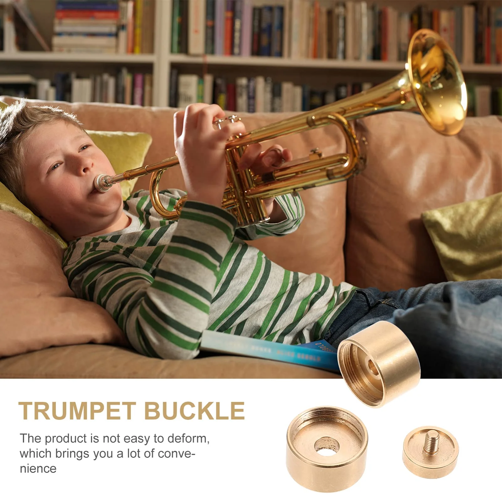 Milisten 1 Set Small upper and lower cover Trumpet Buckle Snap trumpets finger buttons valve screw cap repair tools Button copper washer musical instrument - Image 6