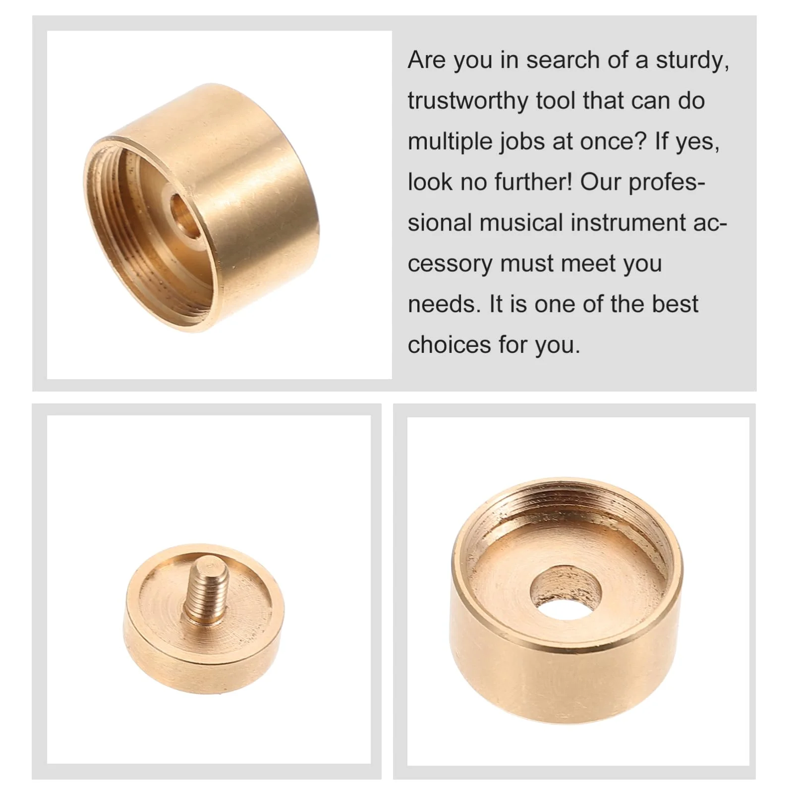 Milisten 1 Set Small upper and lower cover Trumpet Buckle Snap trumpets finger buttons valve screw cap repair tools Button copper washer musical instrument - Image 8
