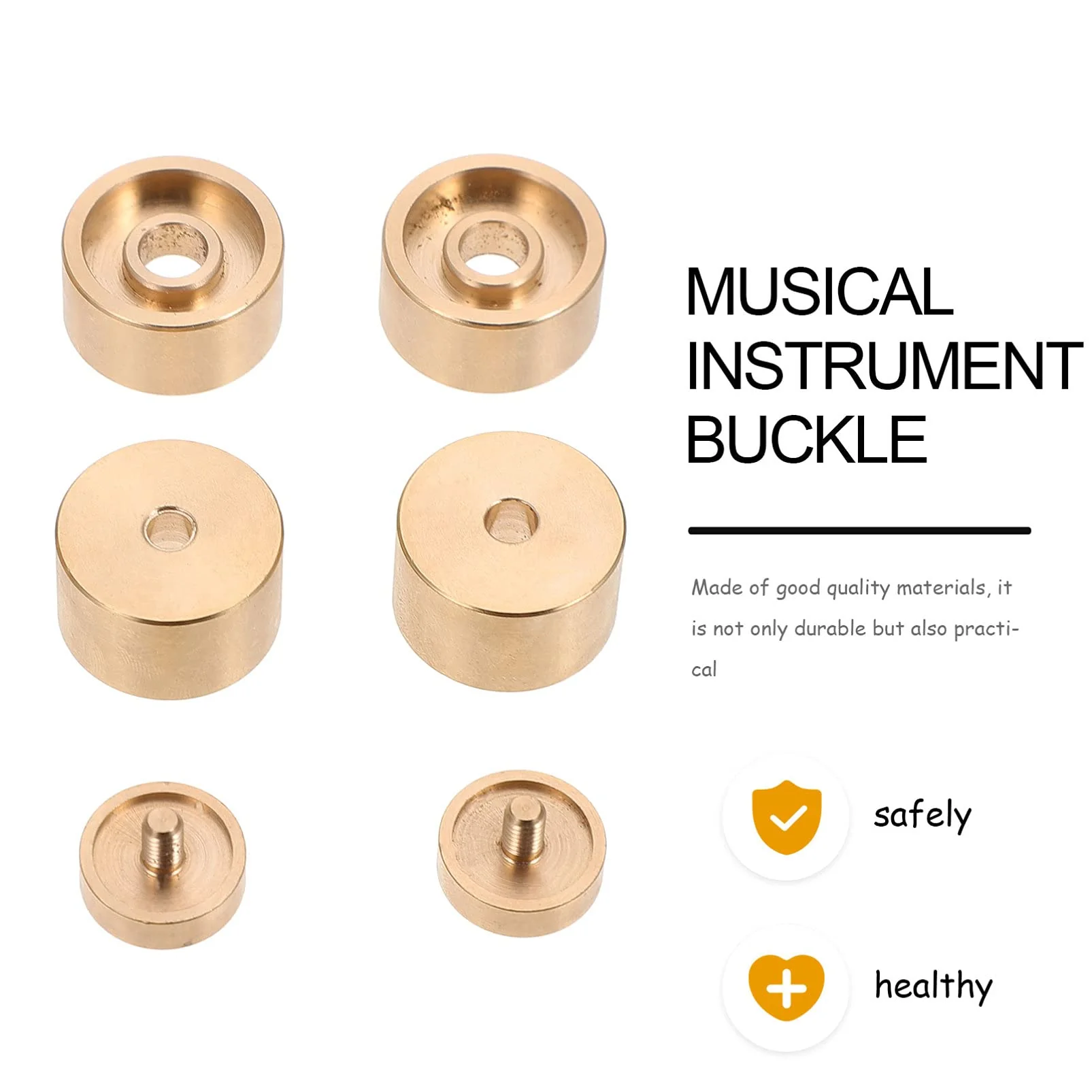 Milisten 1 Set Small upper and lower cover Trumpet Buckle Snap trumpets finger buttons valve screw cap repair tools Button copper washer musical instrument - Image 9