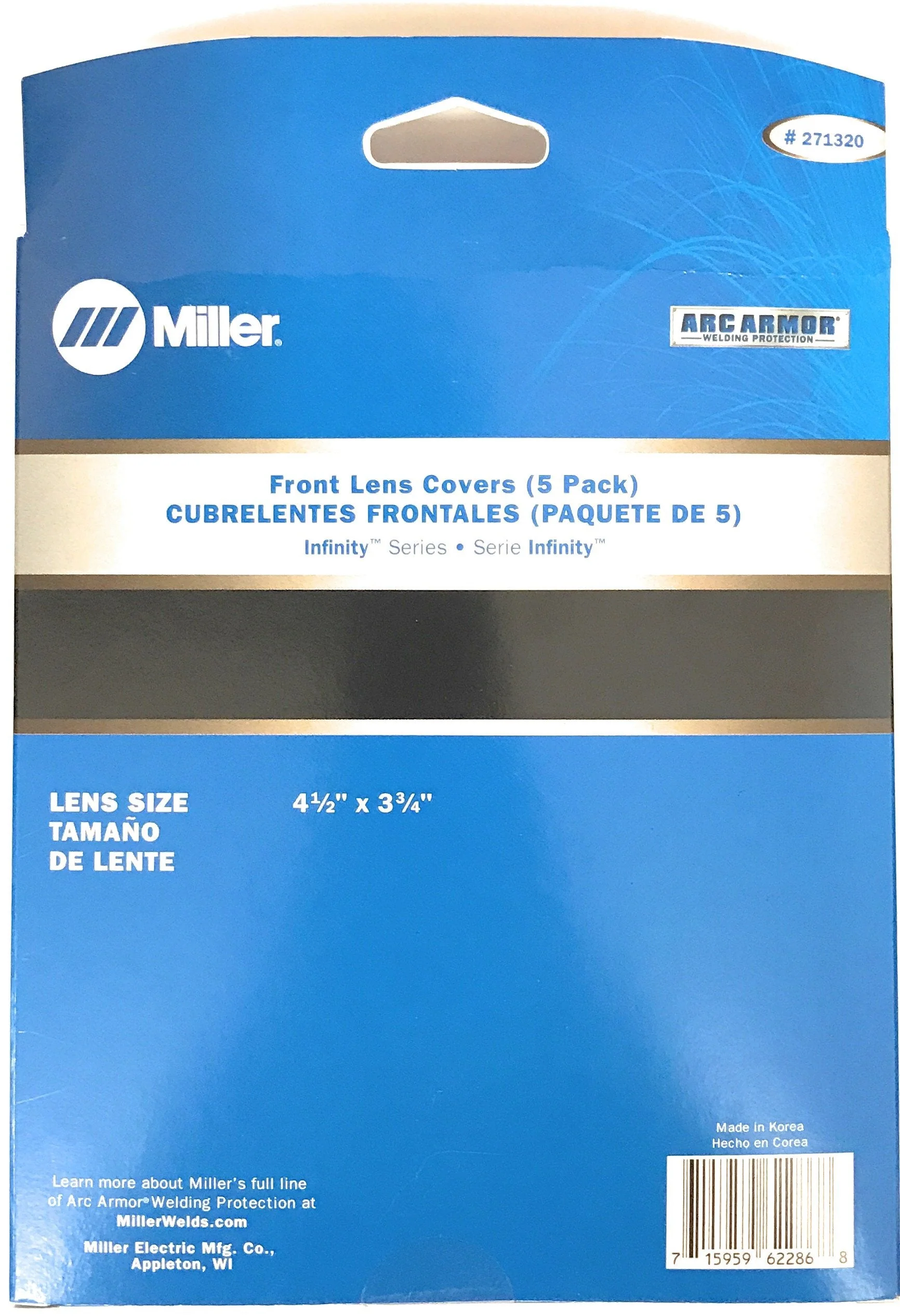 Miller Electric Front Lens Cover,Polycarbonate,PK5 - Image 2