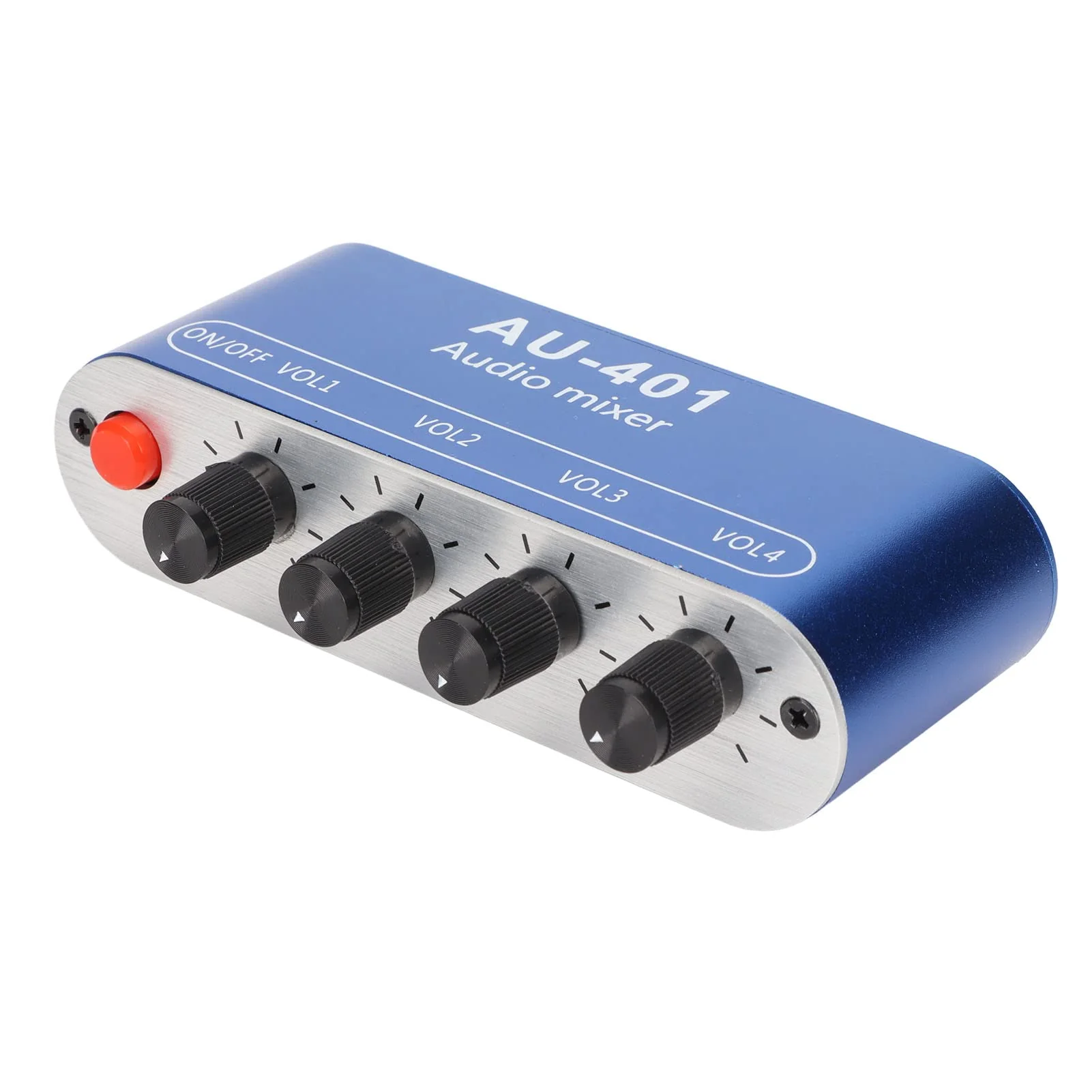 Mini Audio Mixer, 4 Channel Line Mixer with 3.5mm Stereo Jack, 4 Input 1 Stereo Output & Volume Adjustment, DC 5V-12V Stereo Mixer for PC, Phone, Laptop, Headphone, Small Clubs or Bars - Image 8