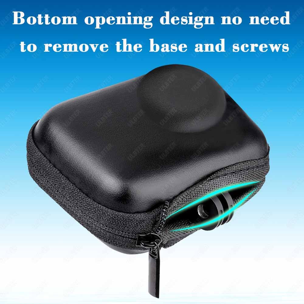 Mini Bag Case for DJI OSMO Action 5 Pro/Action 4 / Action 3 Camera + Rubber Lens cap Cover [1+2 Pack], Carrying Portable Storage boxes Accessory - Image 4