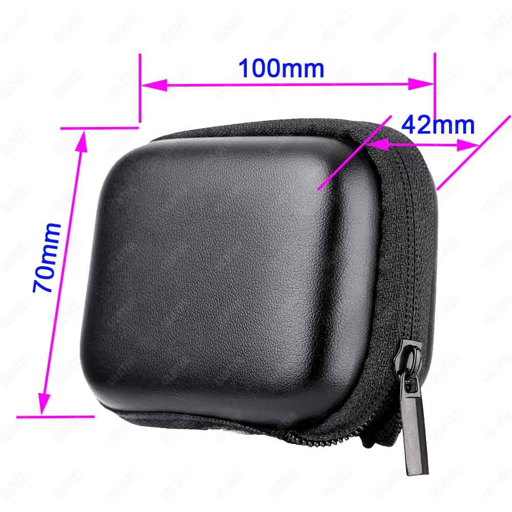 Mini Bag Case for DJI OSMO Action 5 Pro/Action 4 / Action 3 Camera + Rubber Lens cap Cover [1+2 Pack], Carrying Portable Storage boxes Accessory - Image 6