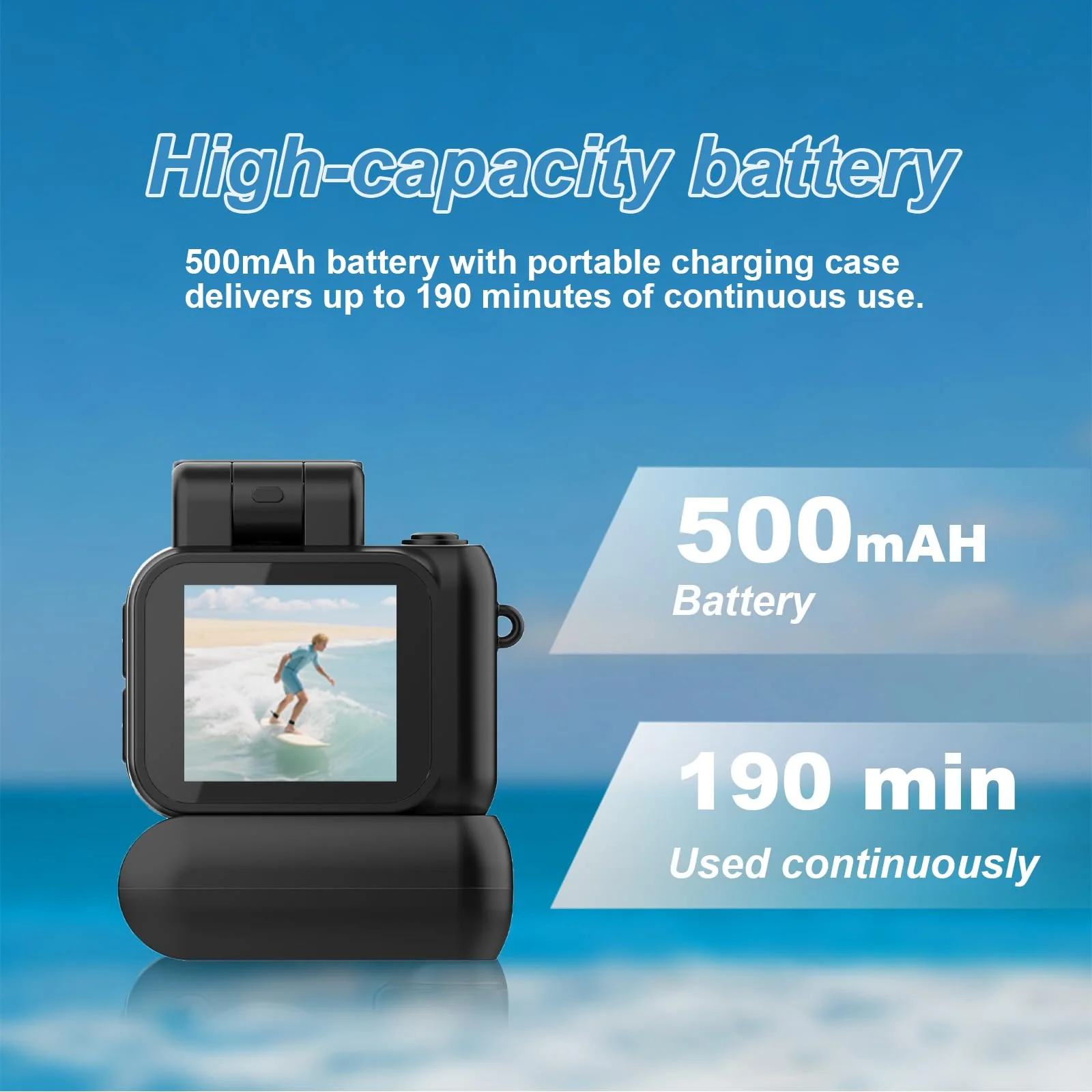 Mini Camera Keychain Mini Retro Camera Cameras Keychain Built-in 32GB Memory Card Best Choice for Travel Vlog Photography Gifts for Girl(Black) Black - Image 2