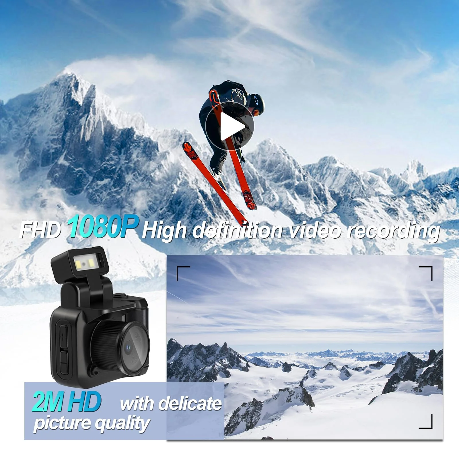 Mini Camera Keychain Mini Retro Camera Cameras Keychain Built-in 32GB Memory Card Best Choice for Travel Vlog Photography Gifts for Girl(Black) Black - Image 5