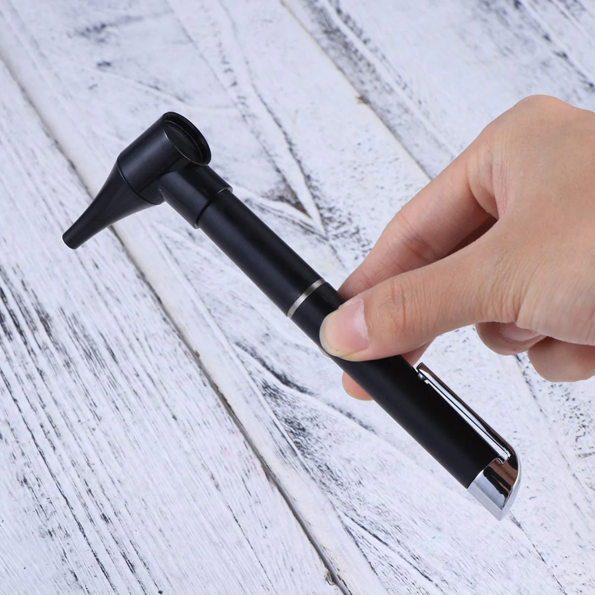 Mini Ear Otoscope Kit 4X Magnification Ear Circumference Portable Ear Sky Otoscope Testing Ear Nose Infection Detector for Students Nurses Home Use without Battery - Image 4