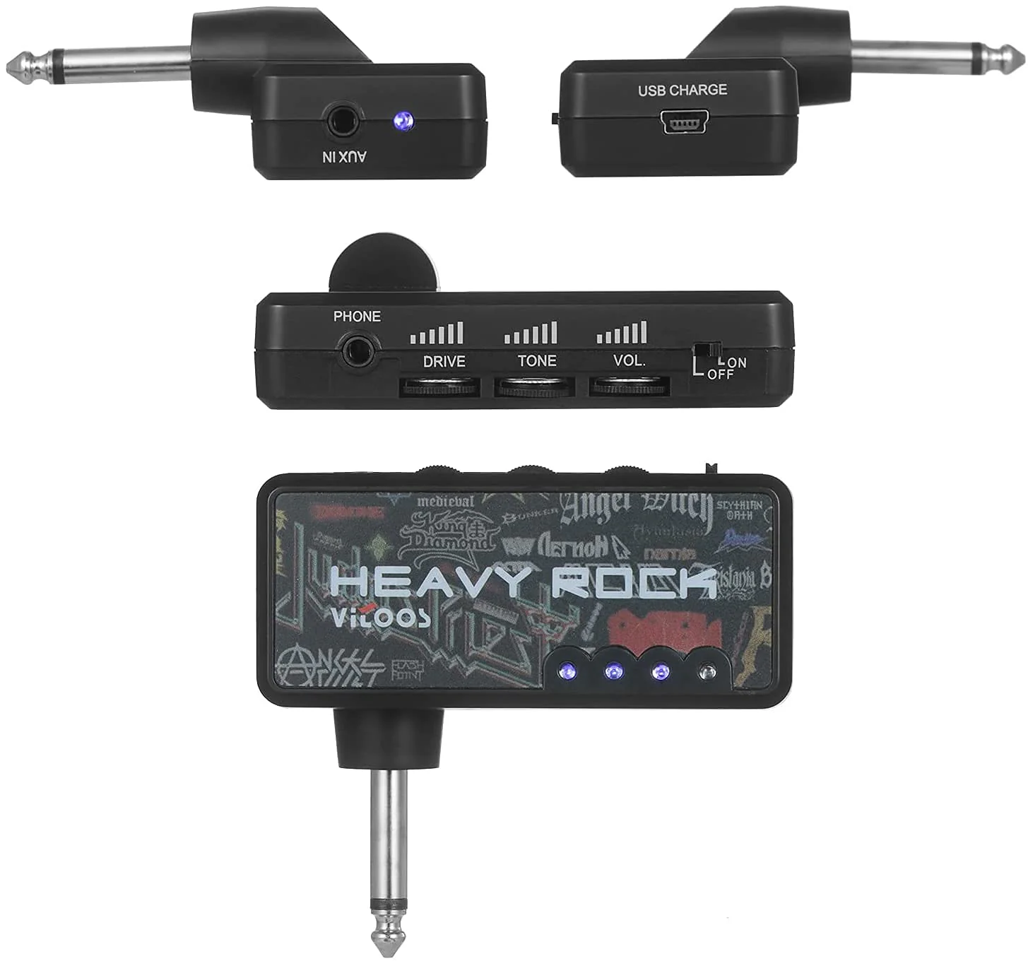 Mini Guitar Amp - Compact Portable Headphone Amp & Amplifier for Electric Guitar - Image 2