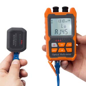 Mini Optical Fiber Power Meter FC/SC/ST Universal Interface Fiber Tester Integrated OPM, VFL, and RJ45 Functions Li-ion Battery USB Charge (OPM&VFL-2Mw-Li) OPM&VFL-2Mw-Li - Image 2