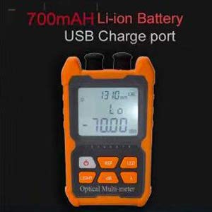 Mini Optical Fiber Power Meter FC/SC/ST Universal Interface Fiber Tester Integrated OPM, VFL, and RJ45 Functions Li-ion Battery USB Charge (OPM&VFL-2Mw-Li) OPM&VFL-2Mw-Li - Image 6