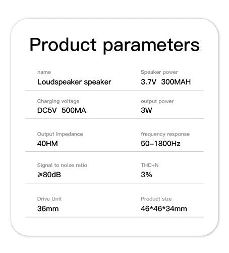 Mini Portable Speakers, 3W 36mm Microphone Speaker Line-in Speaker with 3.5mm Aux Audio Jack and Plug in Clear Bass Micro for Smart Phone, pad, tablet, Laptop, Computer. - Image 6