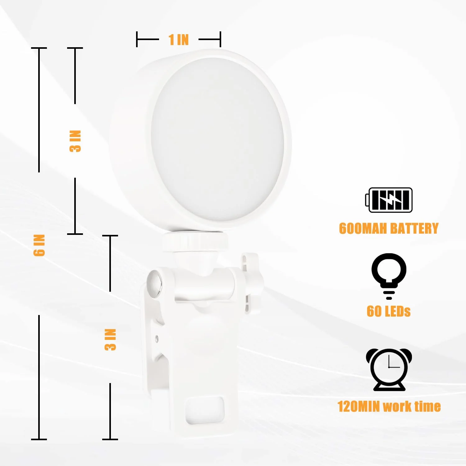 Mini Ring Light for Phone, Starkik 60 LED Phone Light with Rechargeable and 3 Light Modes, Magnetic Back Selfie Light for iPhone and Laptop- Perfect for Selfie/Makeup/Video Conference/TikTok (White) - Image 7