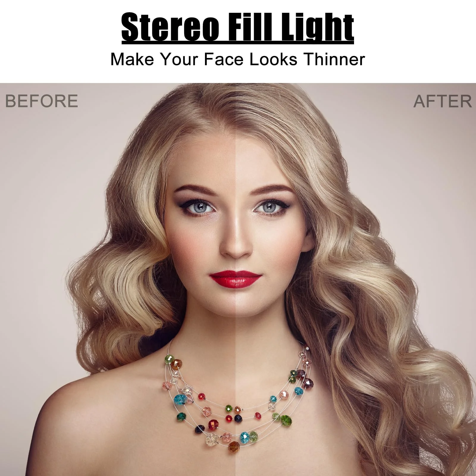 Mini Ring Light for Phone, Starkik Rechargeable Cell Phone Selfie Light Clip On for iPhone, Laptop, Make up, Portable Phone Light (White) mini ring light M - Image 2