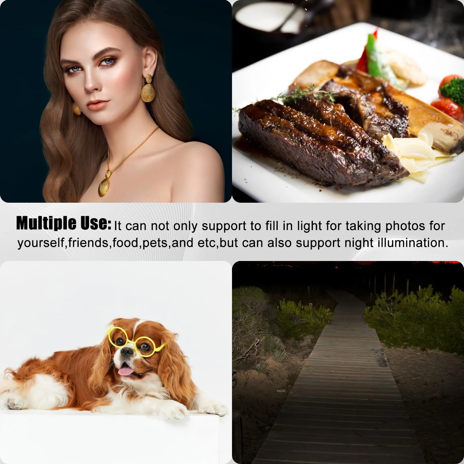 Mini Ring Light for Phone, Starkik Rechargeable Cell Phone Selfie Light Clip On for iPhone, Laptop, Make up, Portable Phone Light (White) mini ring light M - Image 6