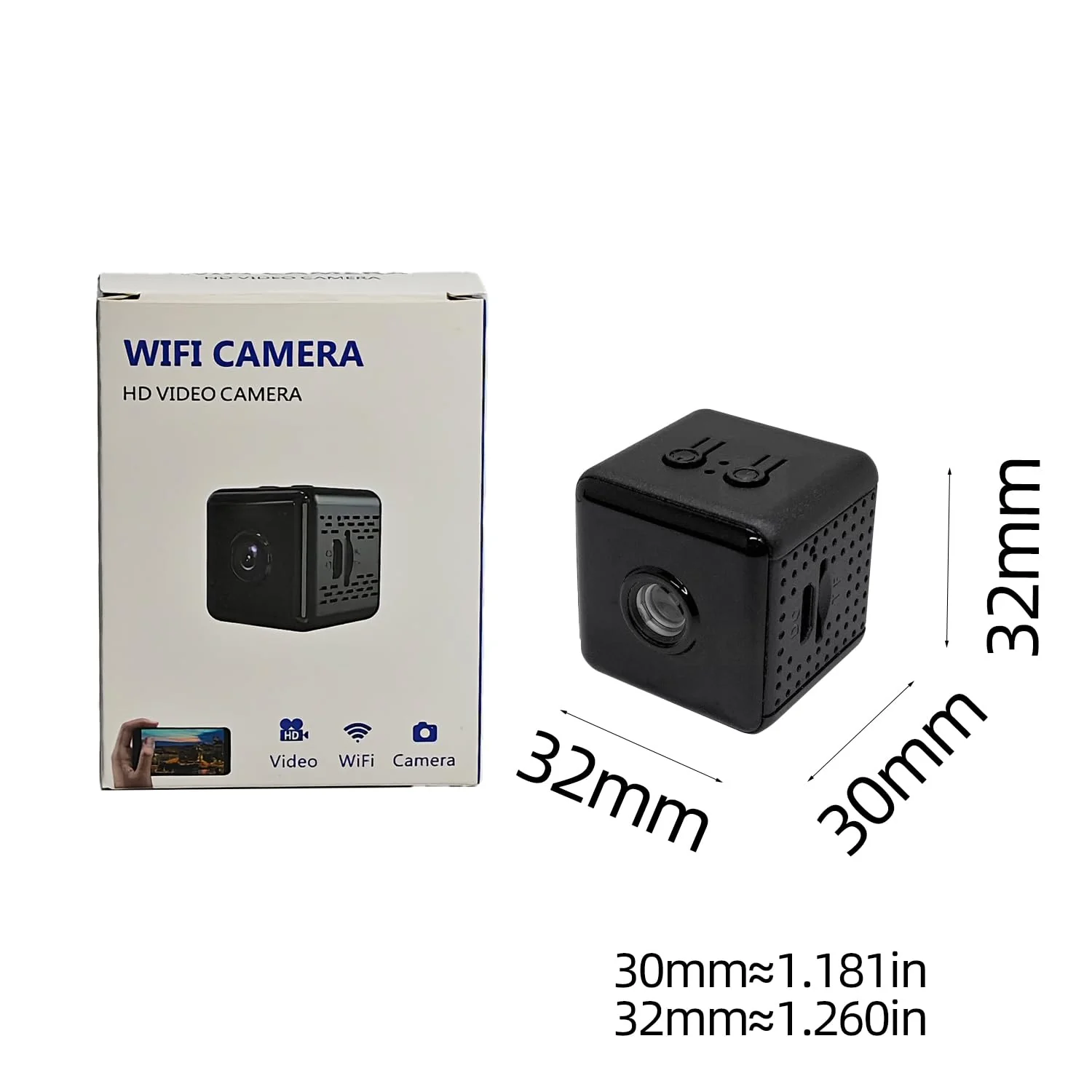Mini Spy Camera Hidden HD 1080P - Wireless WiFi/No WiFi Tiny Cam, Micro Secret Discreet Camera with APP Remote View & Video Recording, Camara Espias Ocultas for Indoor Outdoor Monitoring - Image 3
