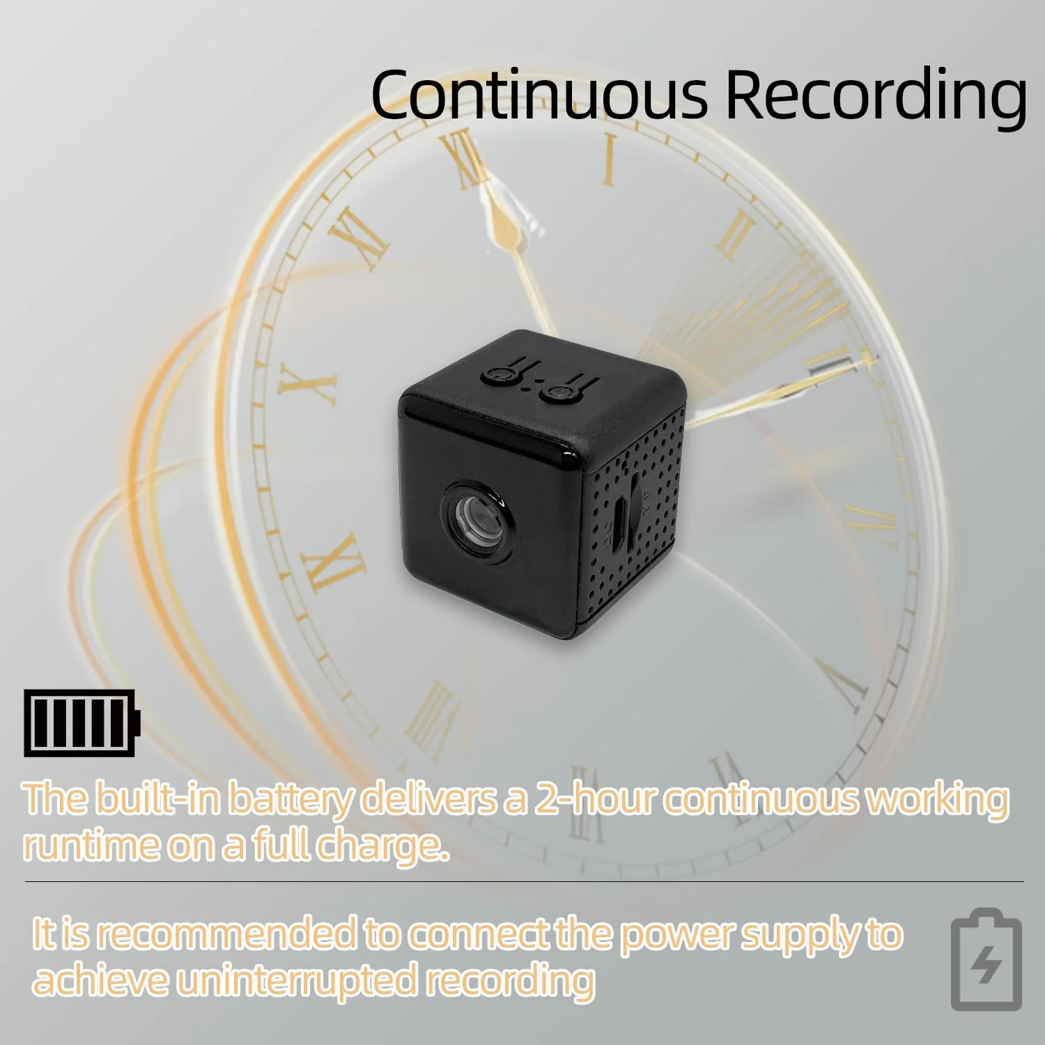 Mini Spy Camera Hidden HD 1080P - Wireless WiFi/No WiFi Tiny Cam, Micro Secret Discreet Camera with APP Remote View & Video Recording, Camara Espias Ocultas for Indoor Outdoor Monitoring - Image 5