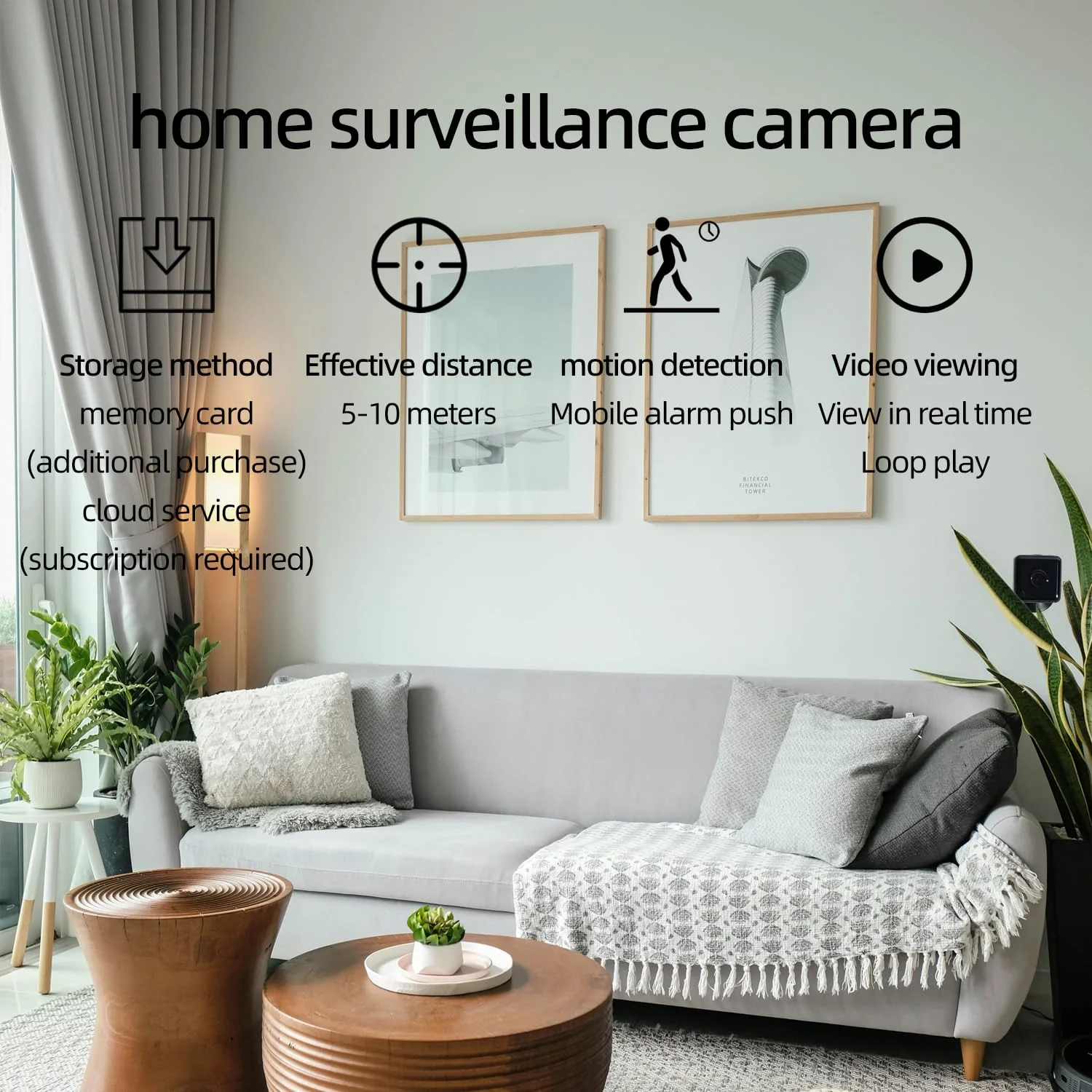 Mini Spy Camera Hidden HD 1080P - Wireless WiFi/No WiFi Tiny Cam, Micro Secret Discreet Camera with APP Remote View & Video Recording, Camara Espias Ocultas for Indoor Outdoor Monitoring - Image 6