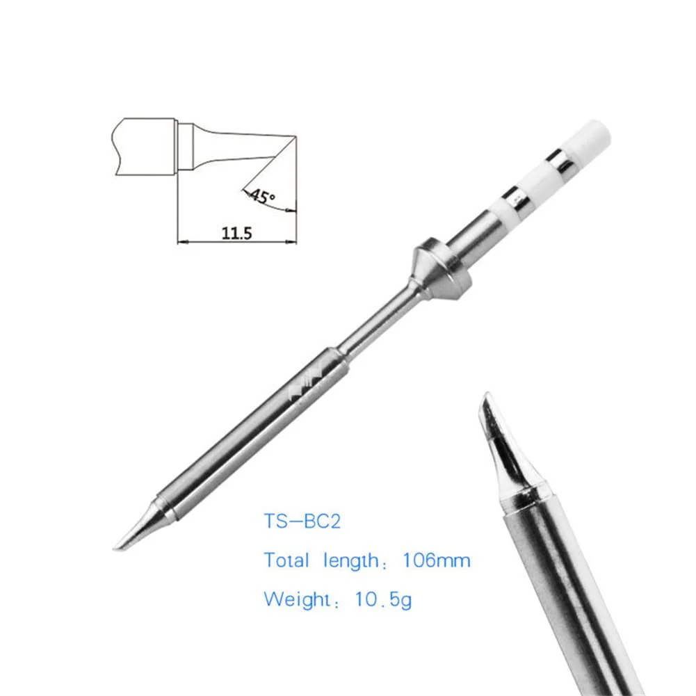Mini Stainless Steel Soldering Tips Replacement Soldering Iron Tips TS-BC2 for TS100 Soldering Iron - Image 2