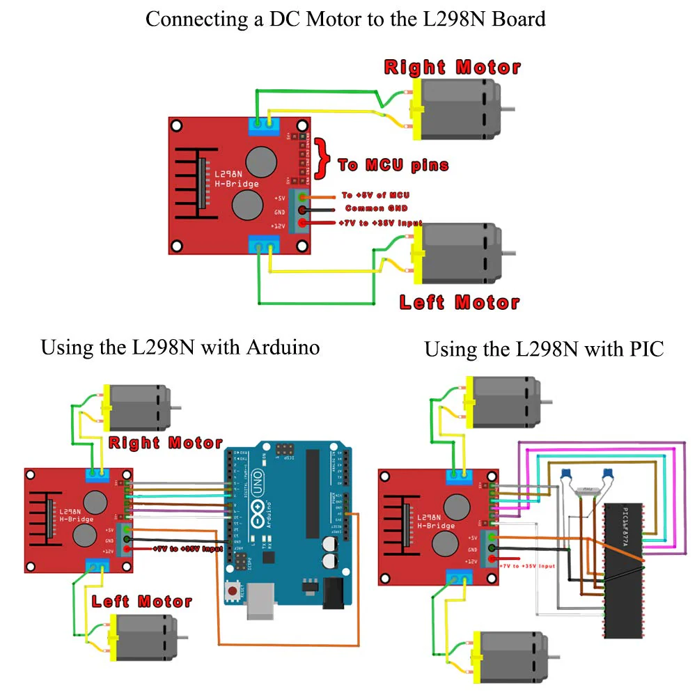 Mini Stepper Motor Drive Controller Board Module L298N Double H Bridge DC Stepper for Arduino Smart Car Robot 4pcs - Image 5