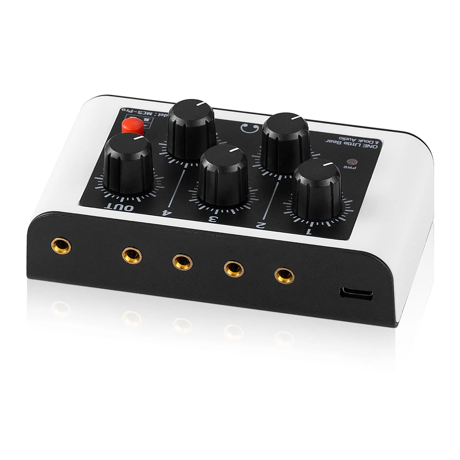 Mini Stereo 4 Channel Line Mixer Headphone Monitoring Club Live Studio Recording - Image 2