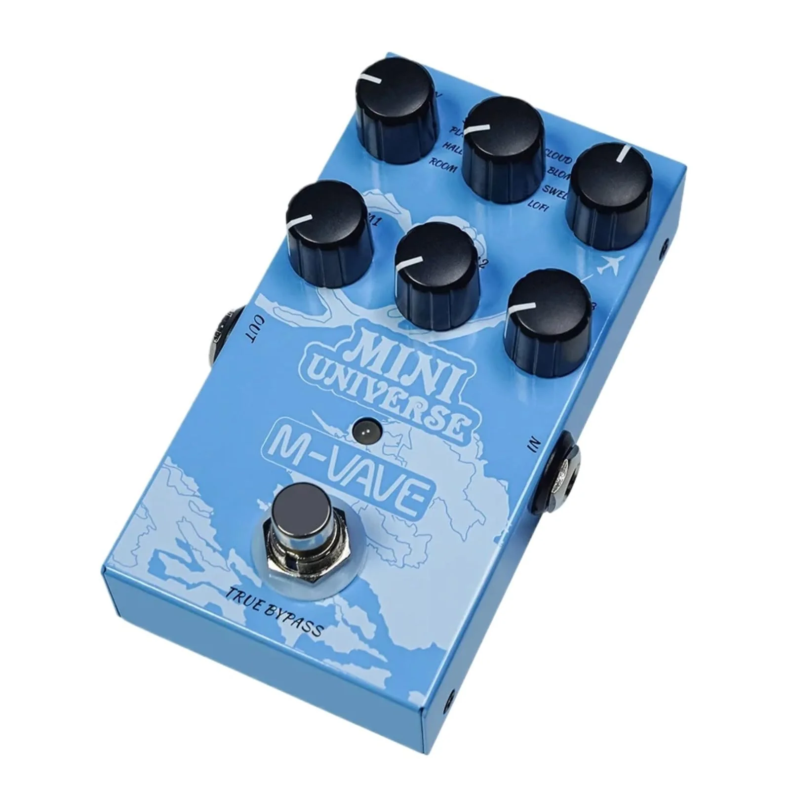 Mini Universe Digital Reverb Pedal 9 Reverb Digital Effects Room/Shimmer/Lofi/Spring Reveb Effect Pedals Guitar Pedal True Bypass - Image 4
