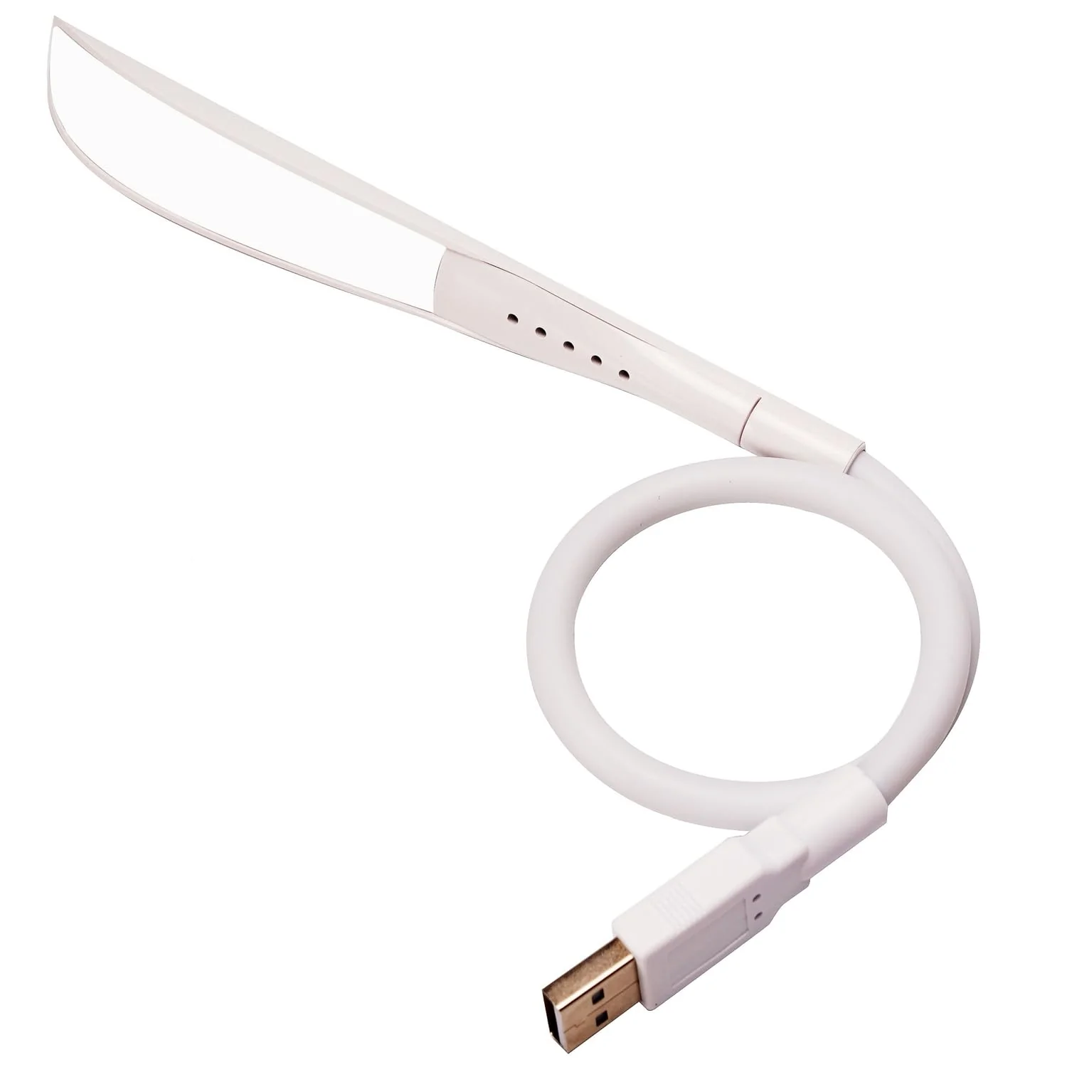 Mini USB Light for Laptop, Flexible USB Keyboard Light, Dimmable USB Lamp(14-LED-Bead, 3-Level Adjustable Brightness, On/Off Touch Switch, White) - Image 2