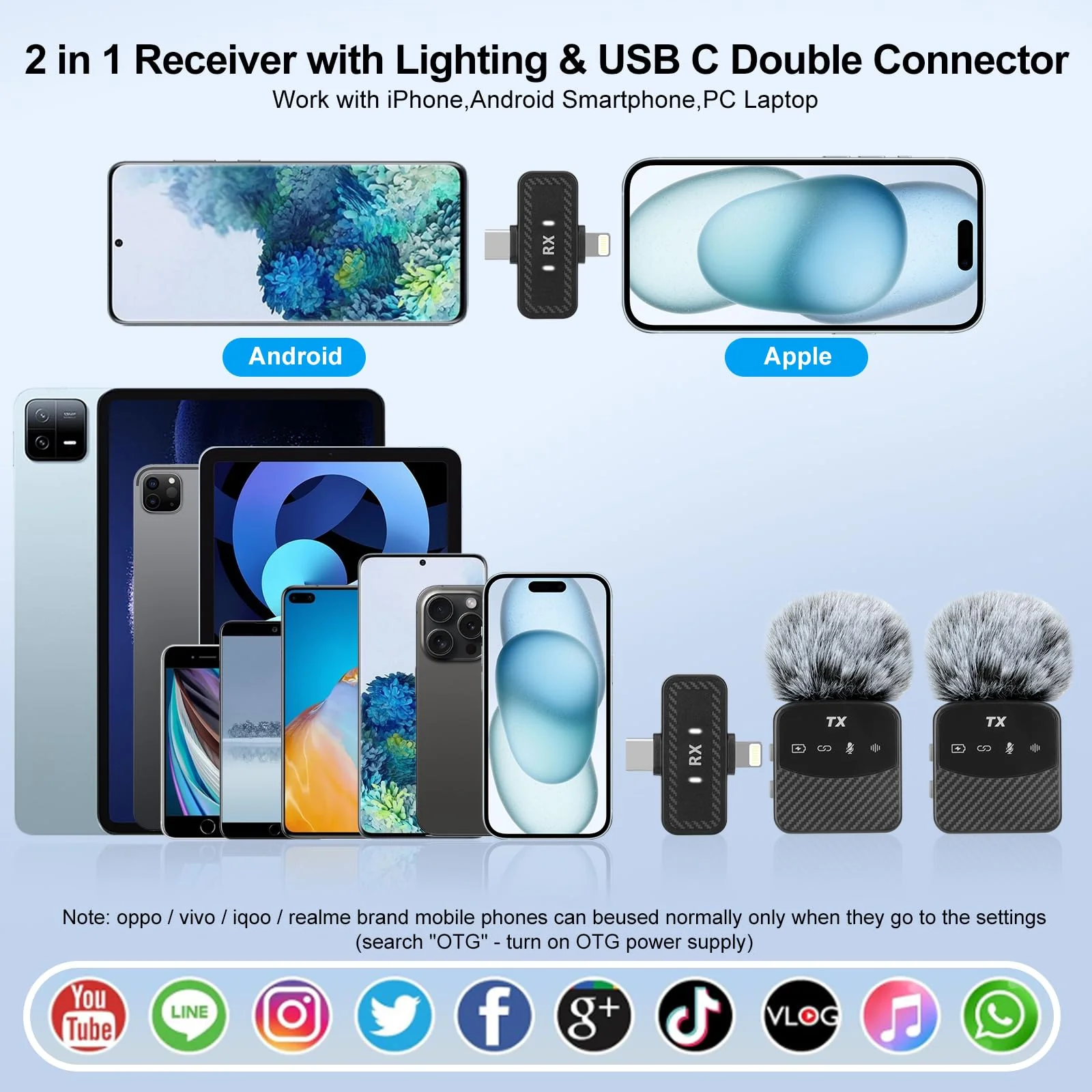 Mini Wireless Lavalier Microphone for iPhone/Android/Tablets,Magnetic Mini Mic with Noise Reduction, 25H Battery Life with Charging Case, Lapel Microphone Wireless for Video Recording Podcast Magnetic Mini Mic - Image 6