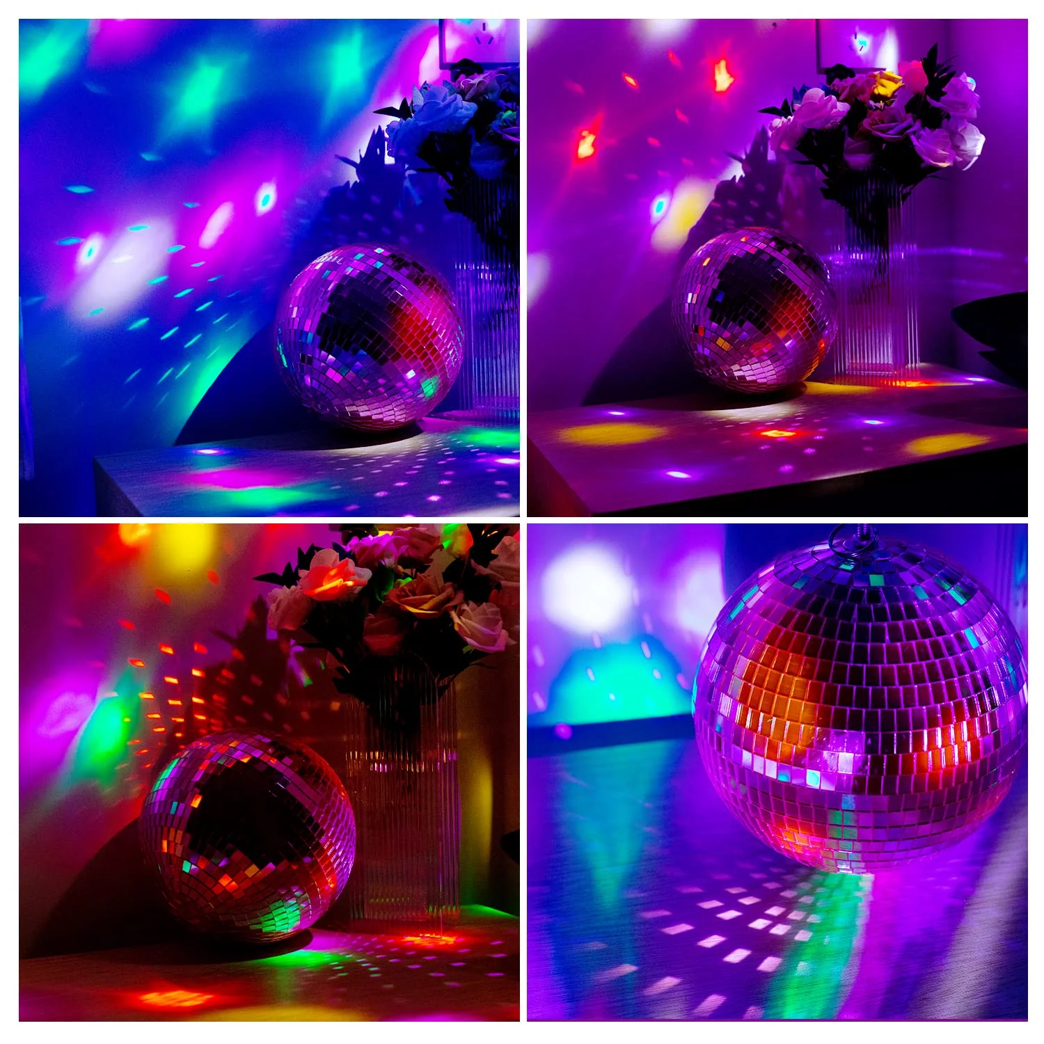 Mirror Disco Ball Decor with Hanging Ring 8" Large Pink Disco Ball Ornament for Disco Party Decorations,70s Theme Party, DJ, Wedding, Birthday,Christmas 8inch - Image 6
