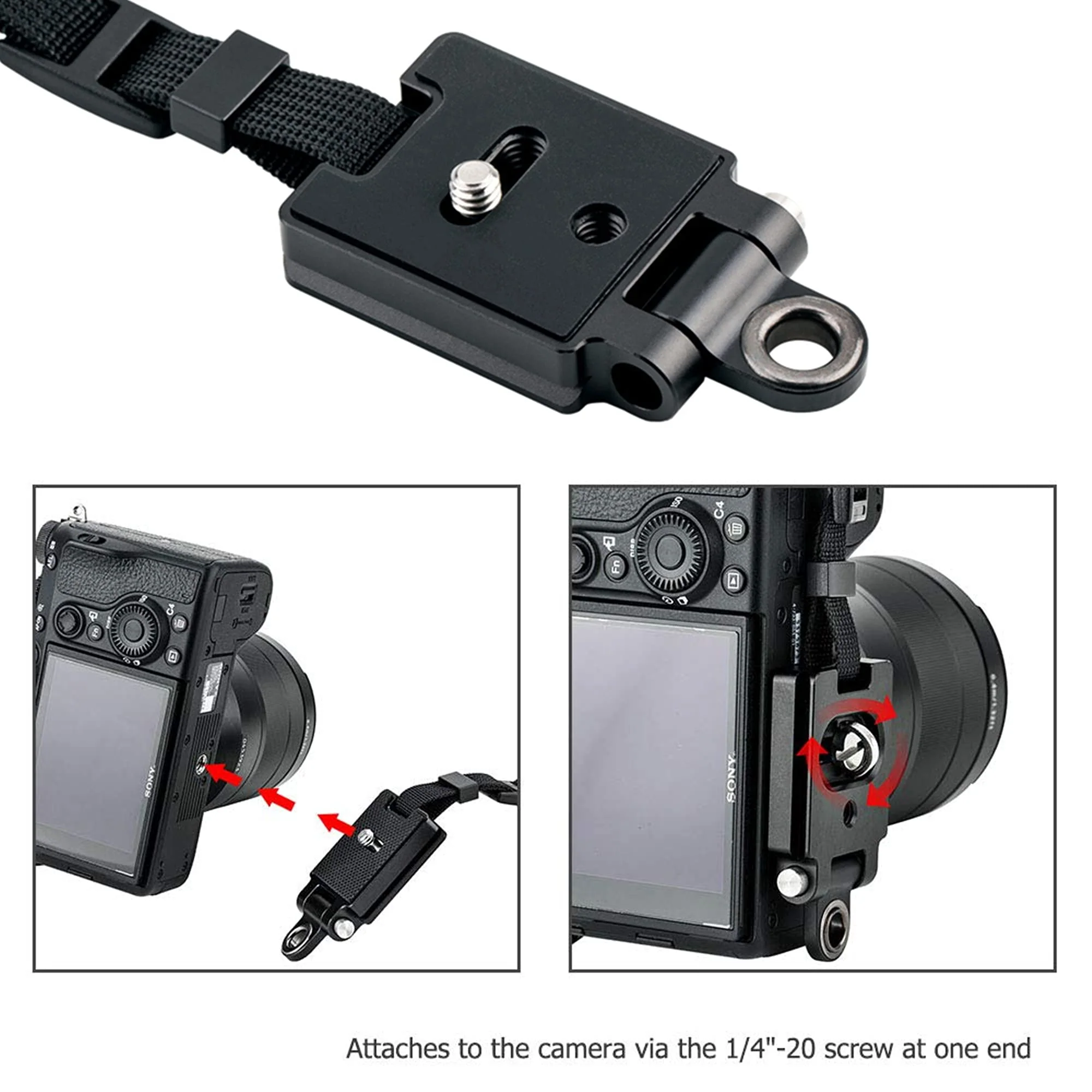 Mirrorless Camera Hand Grip Strap for Sony A7CII A7RV A7IV A9III A6700 A6600 A6500 A6400 A6300 A6100 A6000 ZV-E1 A7SIII A7RIV A7 III II A7SII A7R A7S A9II Fuji X-S20 X-T30II XS10 X-T5 X-T4 GFX100S 50R - Image 3