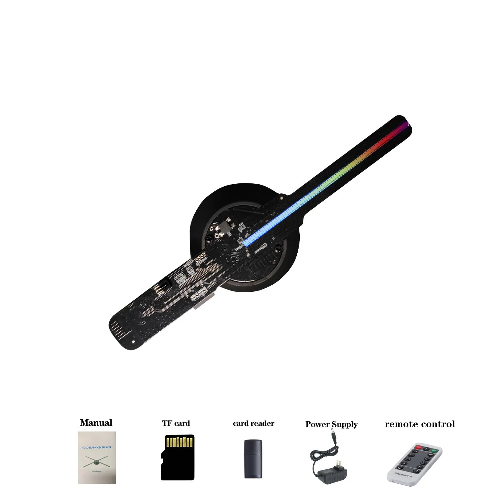 Missyou 3DHologramFan,16CM WiFi Bluetooth Projection 3D Video Upgrade Advertising Display Fan 6.3″, Hi-Resolution and HD LED Holographic Christmas Tree 3D Holographic Projector - Image 3