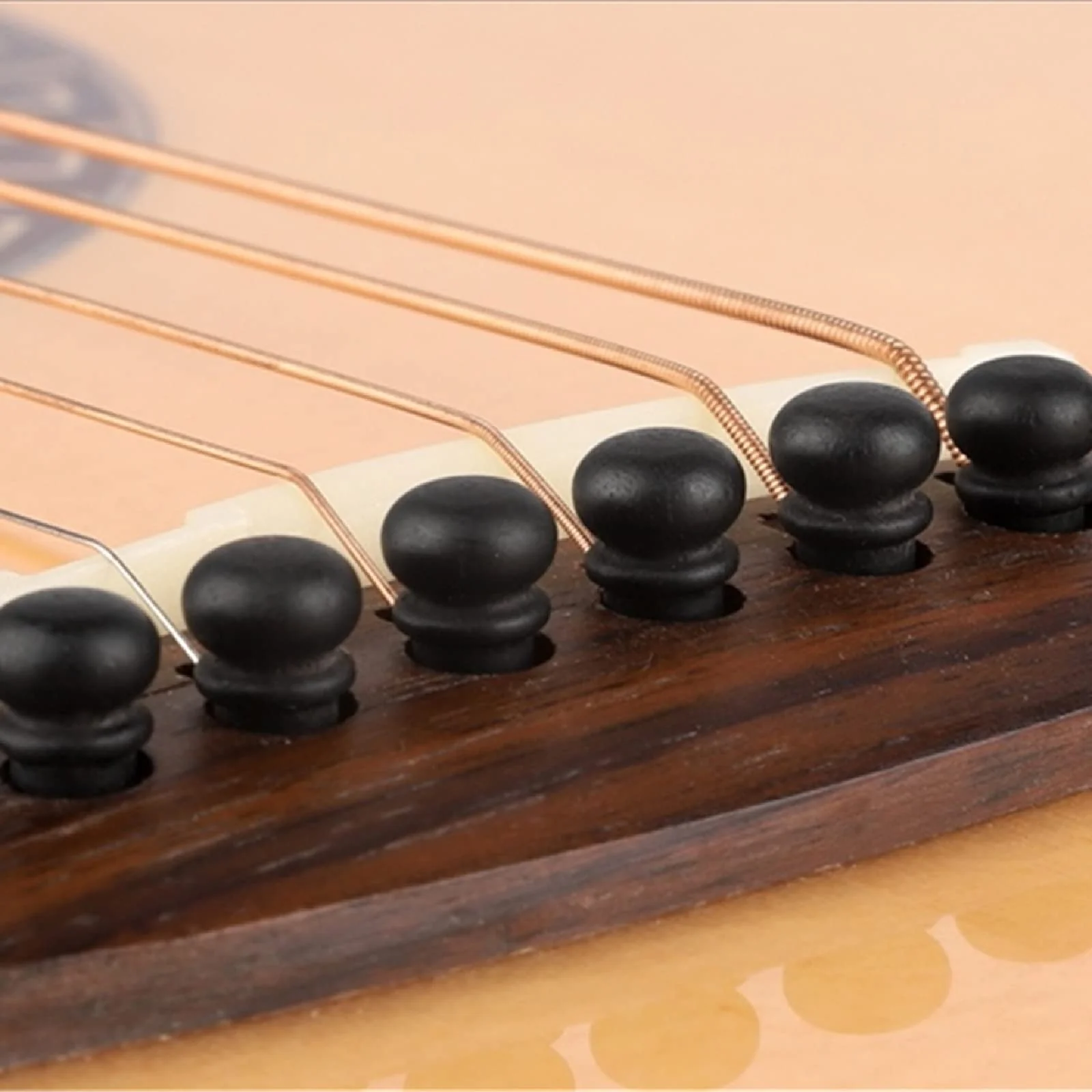 Miwayer Ebony Guitar Bridge Pins Replacement Parts for 6 & 12 String Acoustic Guitar (Pure Ebony) Pure Ebony - Image 7