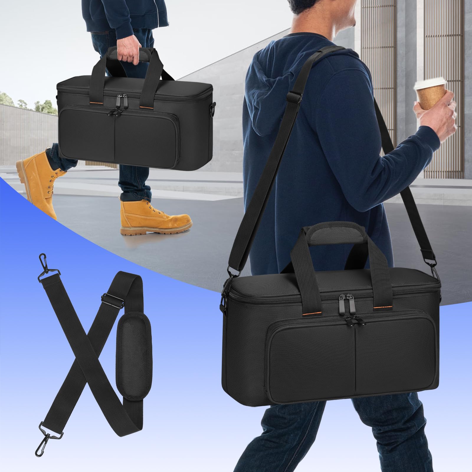 Mixer Carrying Bag Padded Compatible with Behringer X-AIR Series Mixers XR18 XR16 XR12, Mixer Soft Case with Carrying Handle & Shoulder Strap, DJ Gig Bag with Pocket for Mixer & Accessories - Image 6
