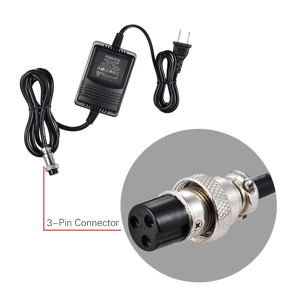 Mixer Power Supply Mixing Console AC Adapter 3-Pin Connector Pedalboard Power Supply 17V 600mA 110V Input US Plug for Yam-ha F4/F7/6FX/MG82X - Image 3