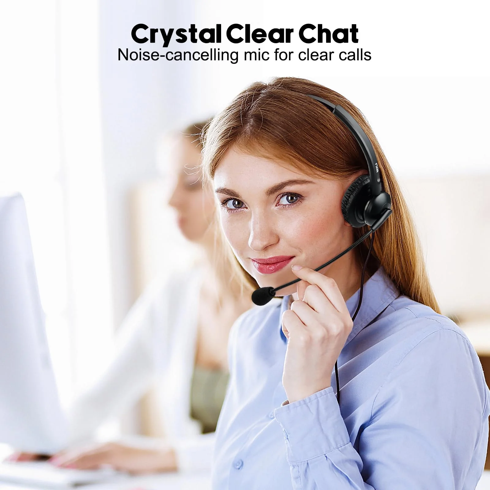 MKJ Cisco Headset Noise Canceling Wired Headphones with Microphone Corded RJ9 Telephone Headset for Cisco Office Phones CP-7821 7940 7942G 7945G 7961G 7962G 7965G 7971G 7975G 8865 9951 Basic Mono Headset - Image 5