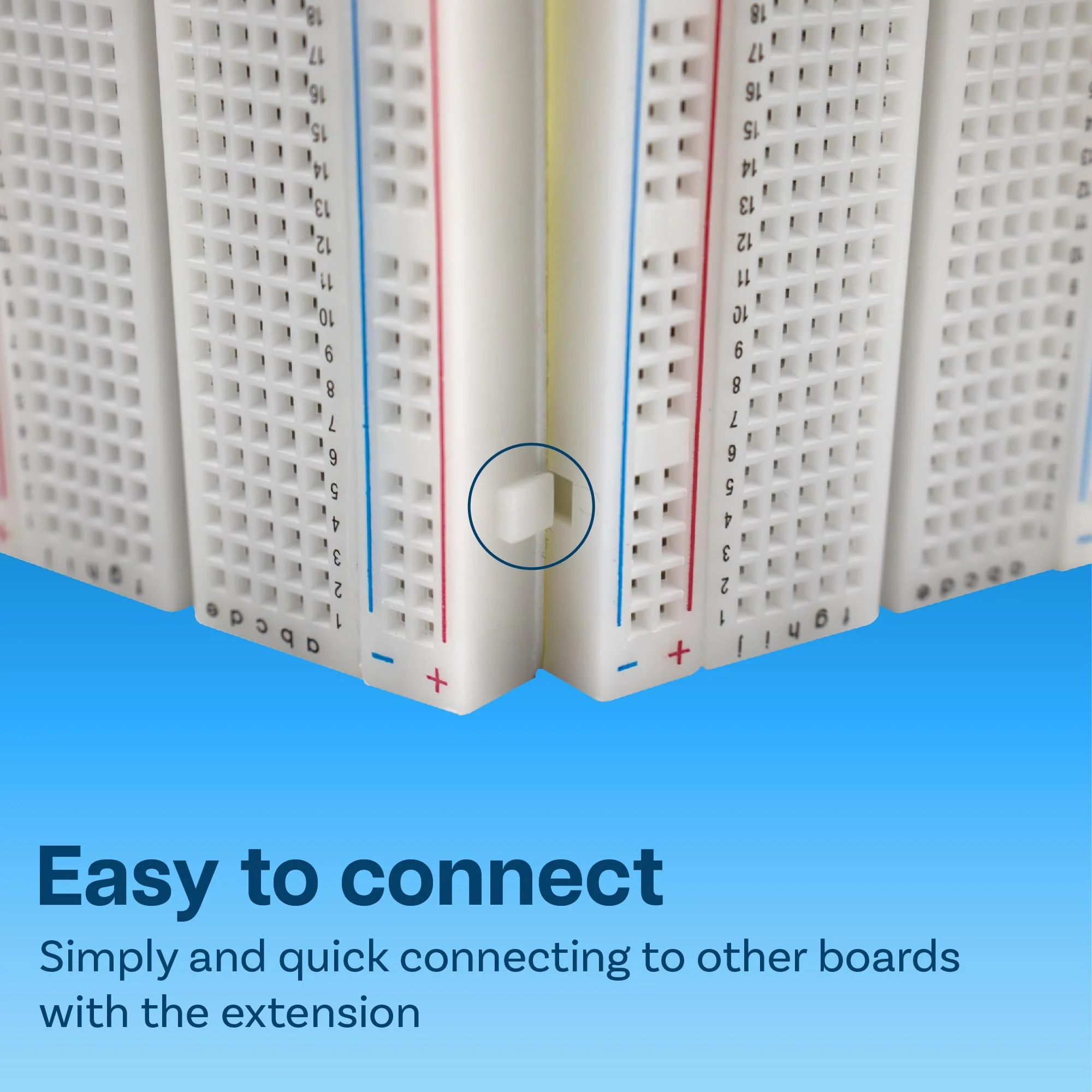 MMOBIEL PCB Breadboards Prototype Circuit Board Solderless - 3 x 400 Points - Compatible with DIY Arduino, Raspberry Pi 2/3/4/5 Projects Proto Shield Distribution - Connection Blocks (Pack of 3) - Image 3