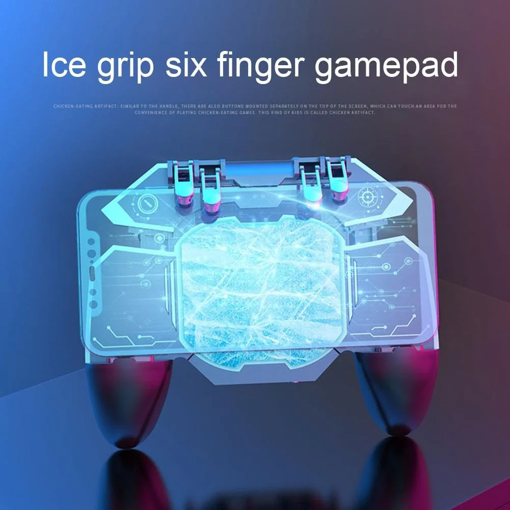 Mobile Game Controller Fast Cooling Phone Gamepad 4 Trigger 6 Finger Operation Grip 4000 mAh Built-in battery Rechargeable for iPhone, Samsung, Oneplus, Pixel, compatible with PUBG CoD Warzone Mobile - Image 8