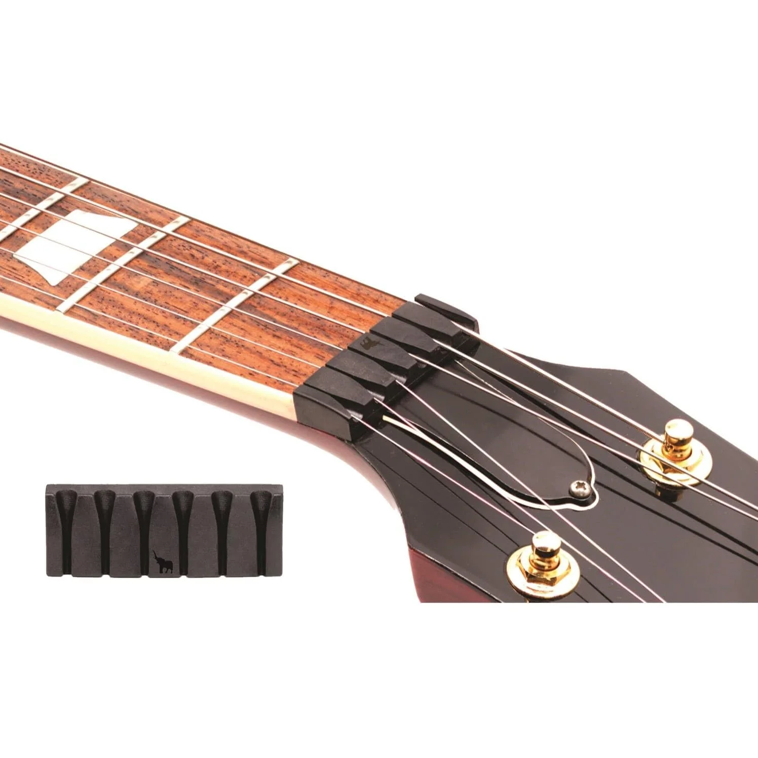 Model 6520 The Un-Lock Nut - 6 String Slotted - Radius 16" - 406mm - Black TUSQ XL - Image 5